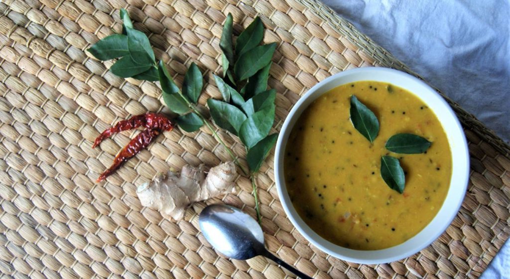 Curry leaves as a tempering